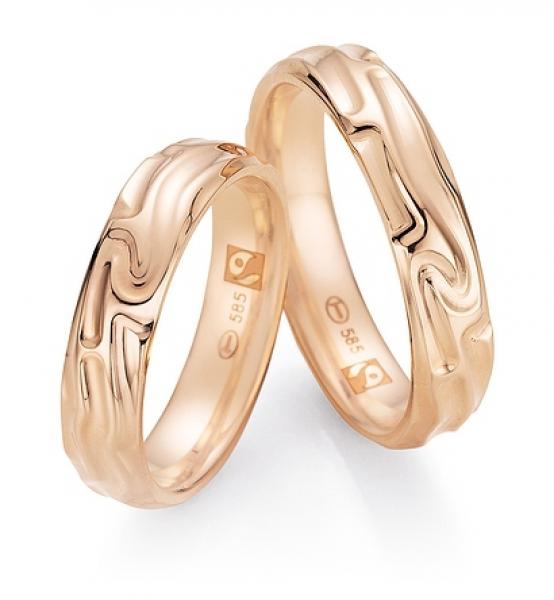 Nowotny-Collection Ruesch Trauringe Rotgold 33/30280-050 + 33/30280-050