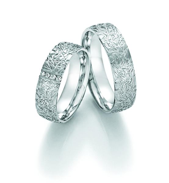 Nowotny-Collection Ruesch Trauringe Silber 55/30110-060 + 55/30120-060