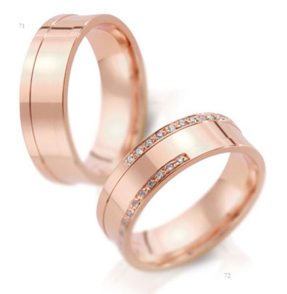Steidinger Trauringe Rotgold 41214/7  + 41214/7 B