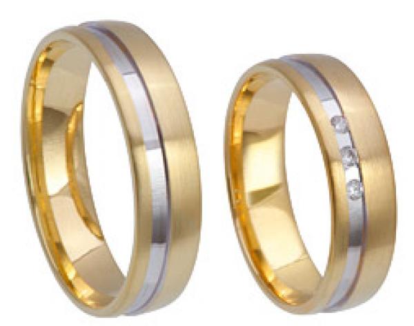 Kühnel Trauringe Weiss-Gelbgold 514690