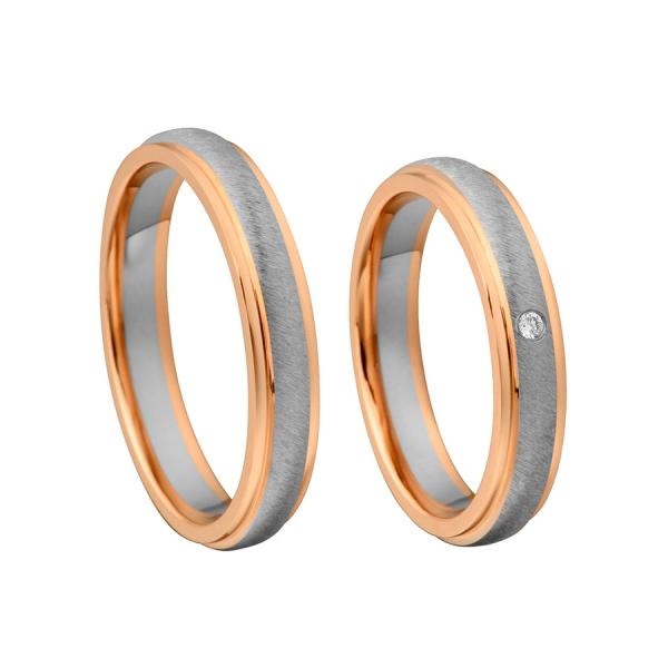 Kühnel Trauringe Weiss-Gelbgold 514720 + 514720