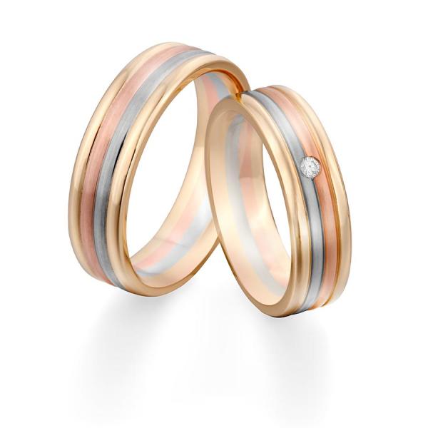 Kühnel Trauringe Tricolour 514739 + 514739