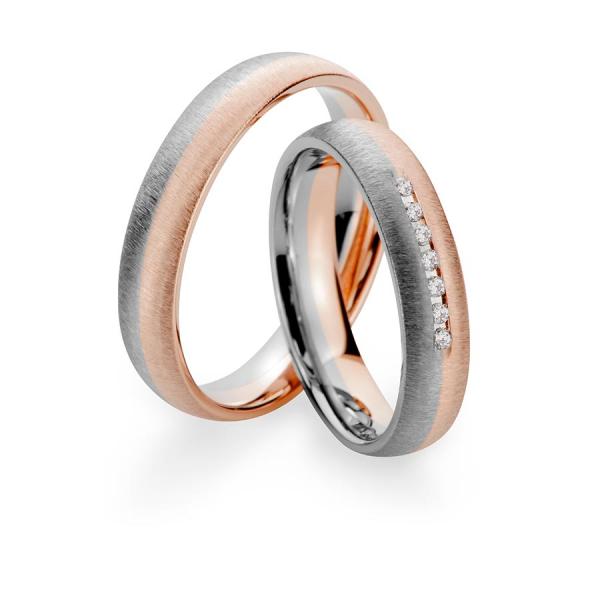 Kühnel Trauringe Weiss-Gelbgold 514754 + 514754