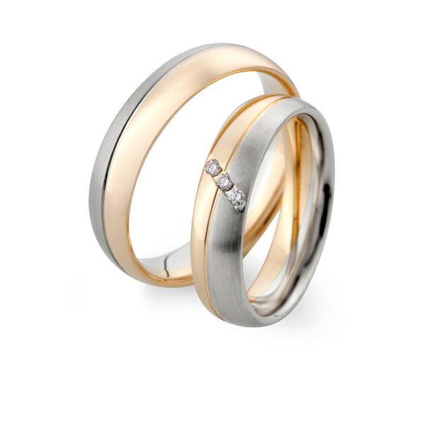 Kühnel Trauringe Weiss-Gelbgold 514761 + 514761