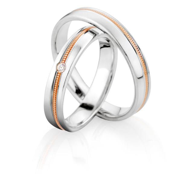 Kühnel Trauringe Weiss-Gelbgold 514772 + 514772