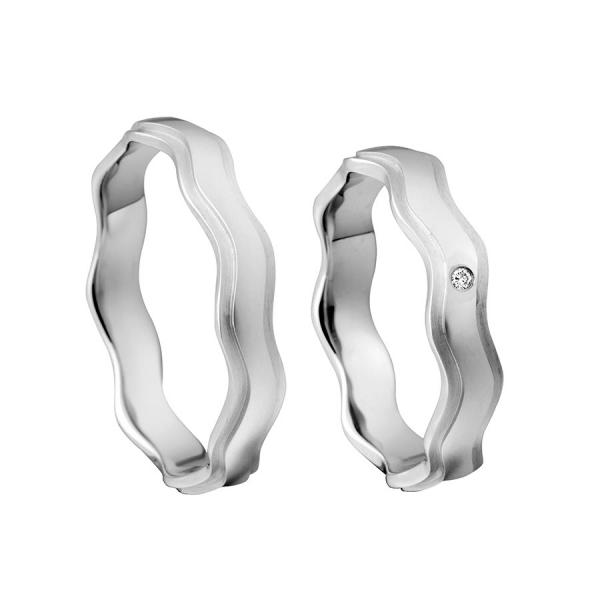 Kühnel Trauringe Weissgold 517384 + 517384