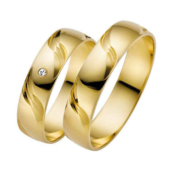 Rauschmayer Trauringe Gelbgold 21-03636 + 20-03636