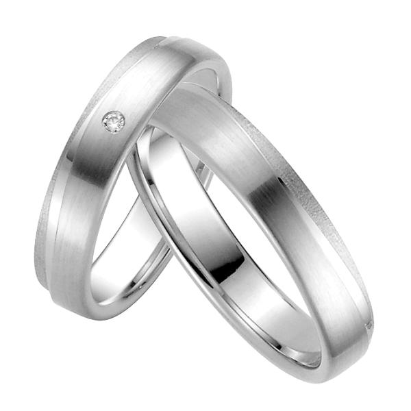 Rauschmayer Trauringe Platin 11-04815 + 10-04815