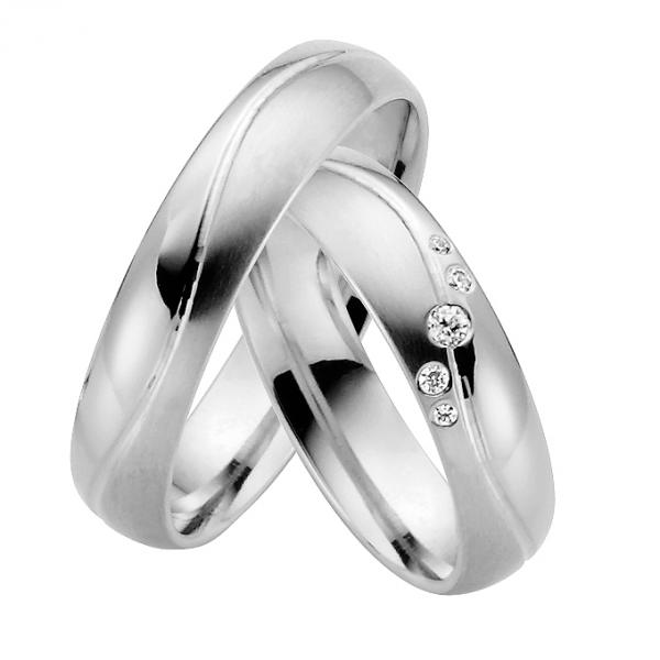 Rauschmayer Trauringe Platin 11-05512 + 10-05512