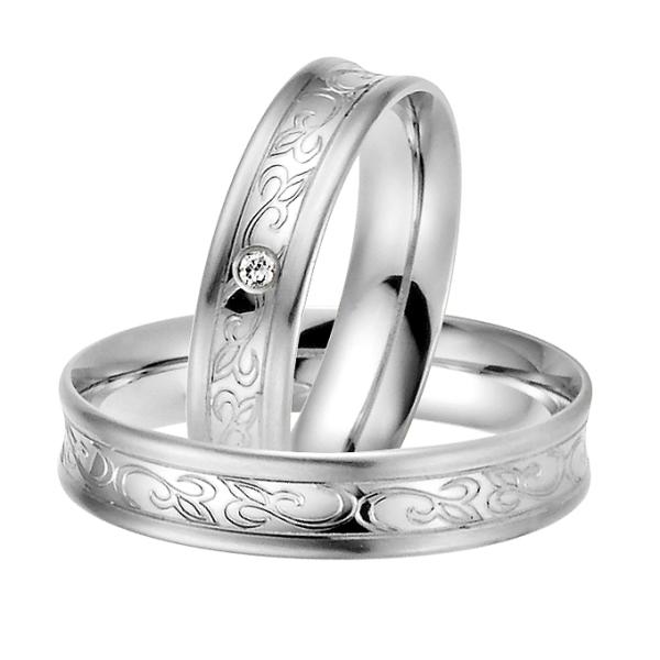 Rauschmayer Trauringe Platin 11-05522 + 10-05522