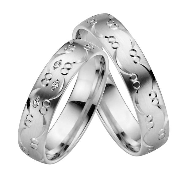 Rauschmayer Trauringe Platin 11-05527 + 10-05527