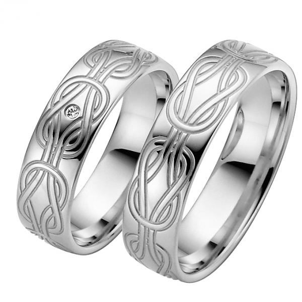 Rauschmayer Trauringe Platin 11-06293 + 10-06293