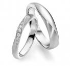 August Gerstner Trauringe Weissgold 4/27172/3 + 27172/3