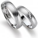 August Gerstner Trauringe Weissgold 4/20422/5 + 20422/5