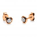 Diamant Ohrstecker 4er-Krappe 750er Rotgold 2H136R8-2 