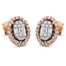 Diamant Ohrstecker 585er Rotgold / Weißgold 2I800RW4-1 